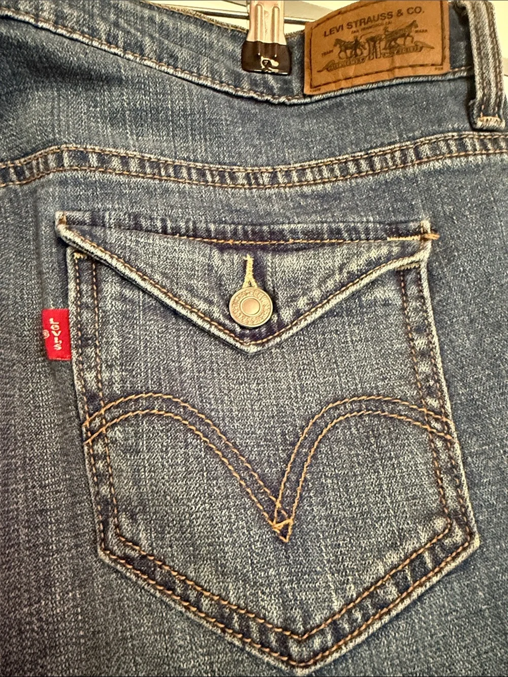 Levi’s 515 Midwash Denim Long Shorts